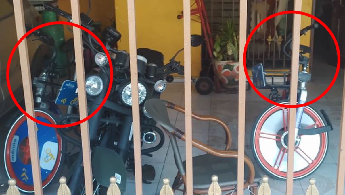 En Bici en Mérida: Usuario se adueña de tres bicicletas y lo 'queman' en Facebook