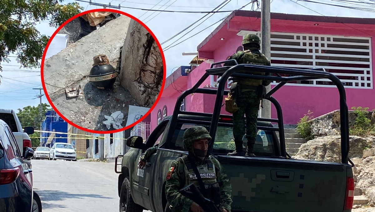Hallan granada de hace 44 años en una bolsa de basura en Campeche