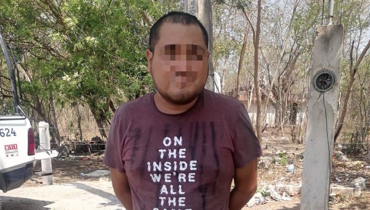 El hombre fue detenido y puesto a disposición del Ministerio Público de Campeche