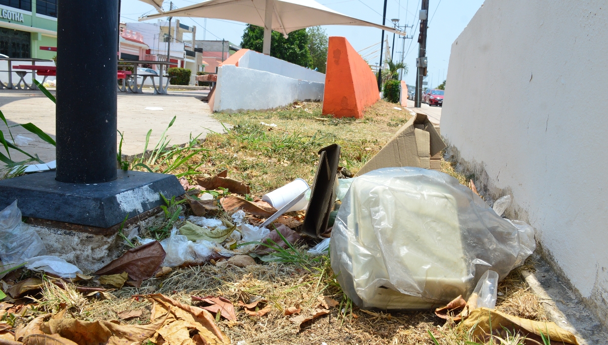 Urge en parques de Campeche limpieza y alumbrado; sirven para refugio de indigentes