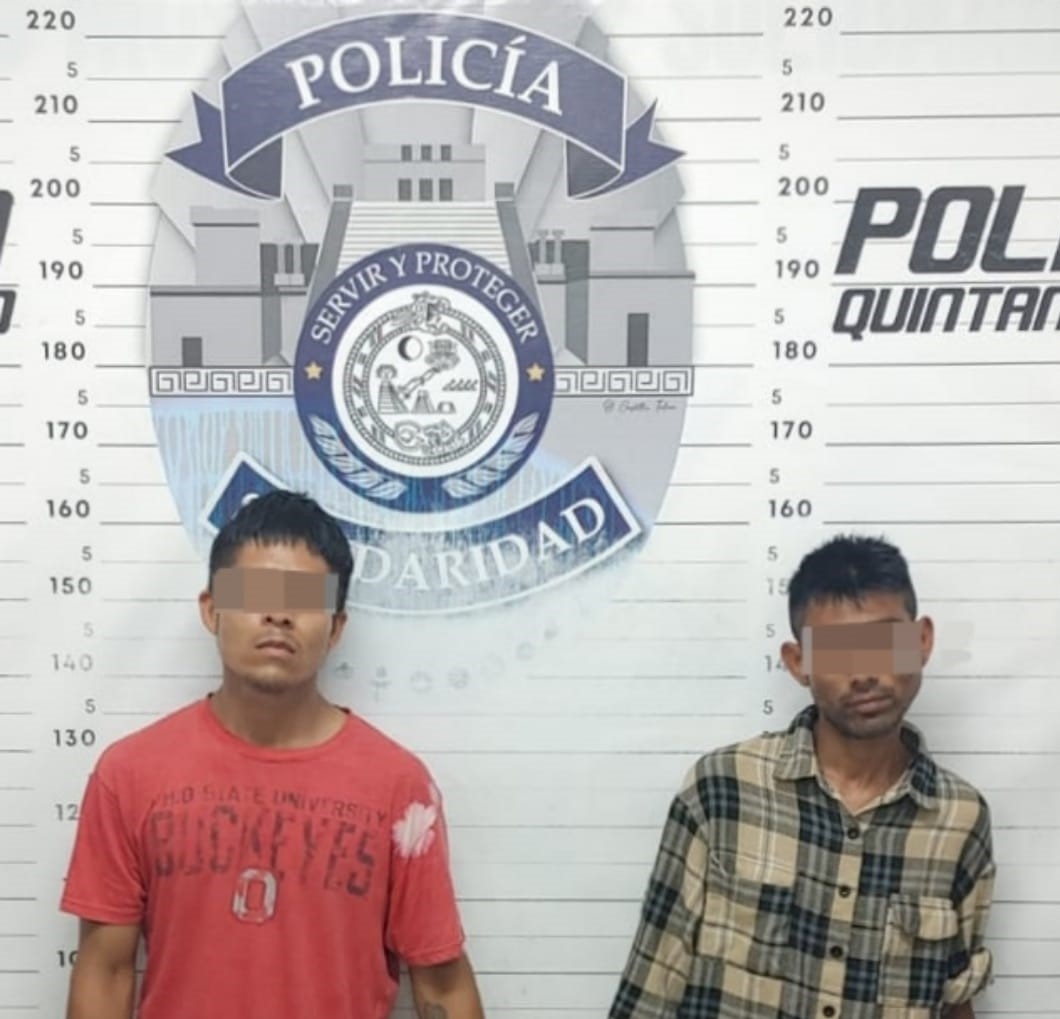 Arrestan a dos hombres por robar una motocicleta en Playa del Carmen
