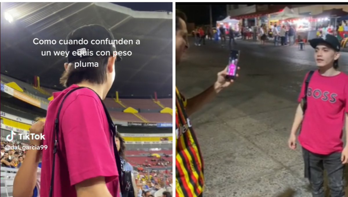 Confunden a joven con Peso Pluma durante un partido de futbol en Guadalajara