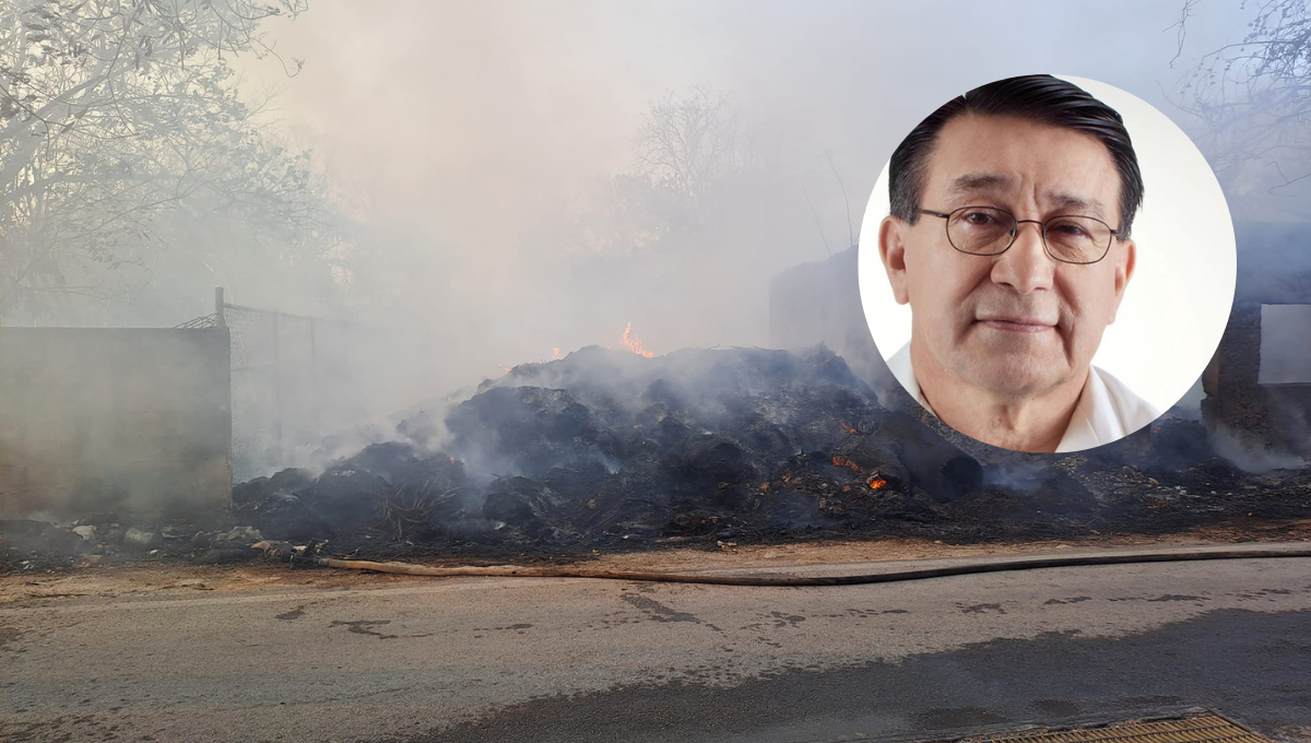 Director de Indemaya denuncia incendio en 'nuevo basurero' en comisaría de Mérida