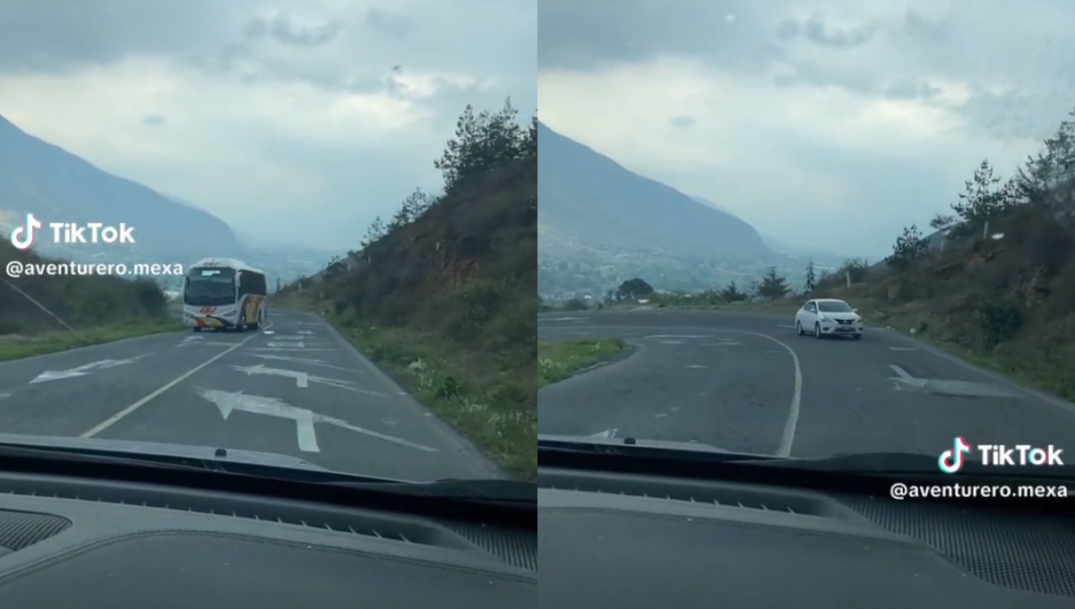 Tiktoker transita sobre la carretera más peligrosa de México y se vuelve viral