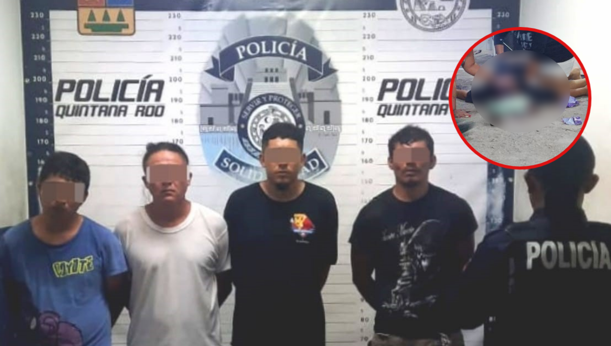 Arrestan en Playa del Carmen a cuatro presuntos implicados en un homicidio