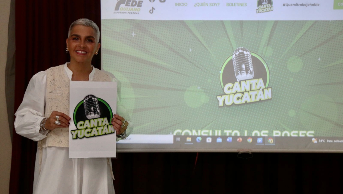 Federica Quijano anuncia concurso en Yucatán para cantar con Kabah