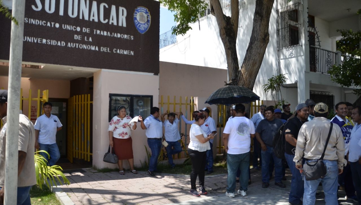 Sindicalizados de la Universidad de Ciudad del Carmen acusan a la Rectora de mentirosa