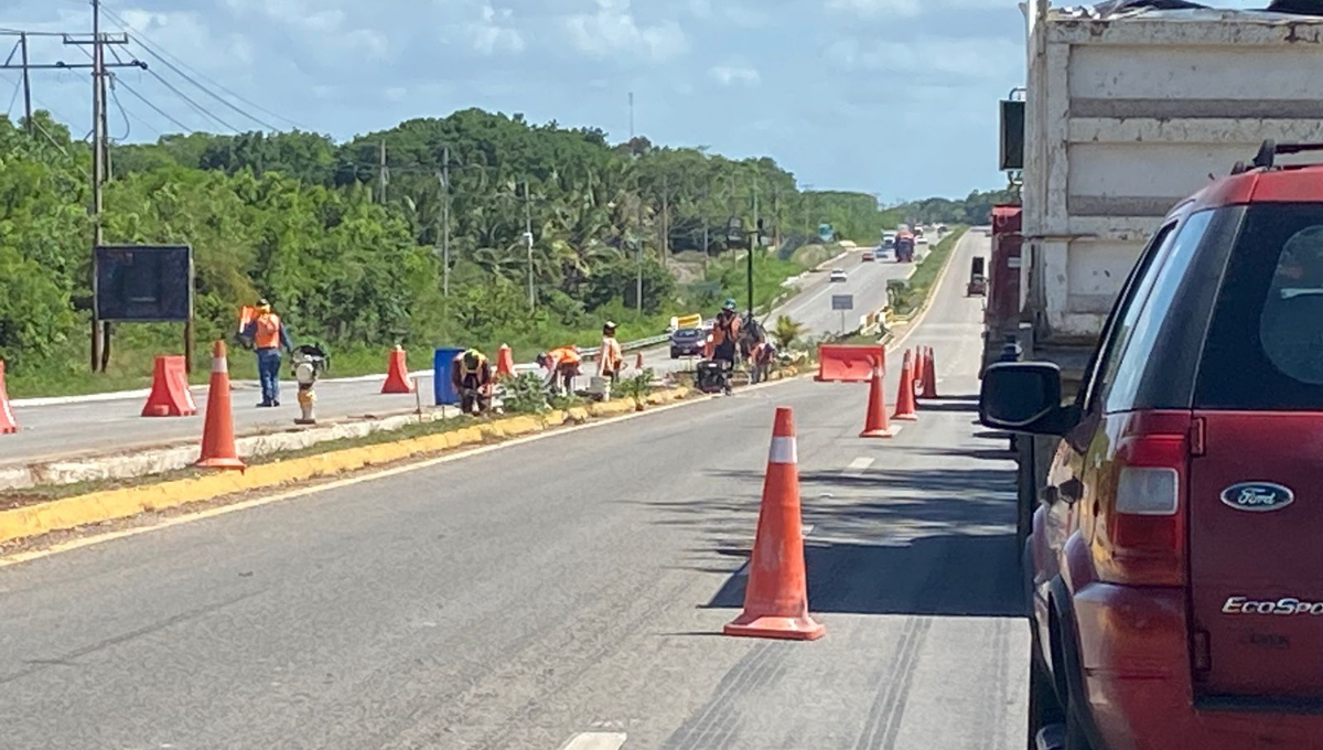 Tren Maya en Quintana Roo: Inicia construcción de retornos en la carretera Chetumal-Bacalar