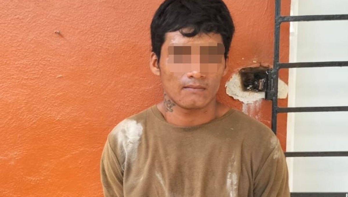 El hombre fue detenido por robo en una escuela de Campeche