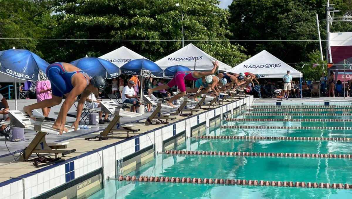 En este evento se congregan los nadadores que forman parte de los cambios generacionales de la natación en Quintana Roo