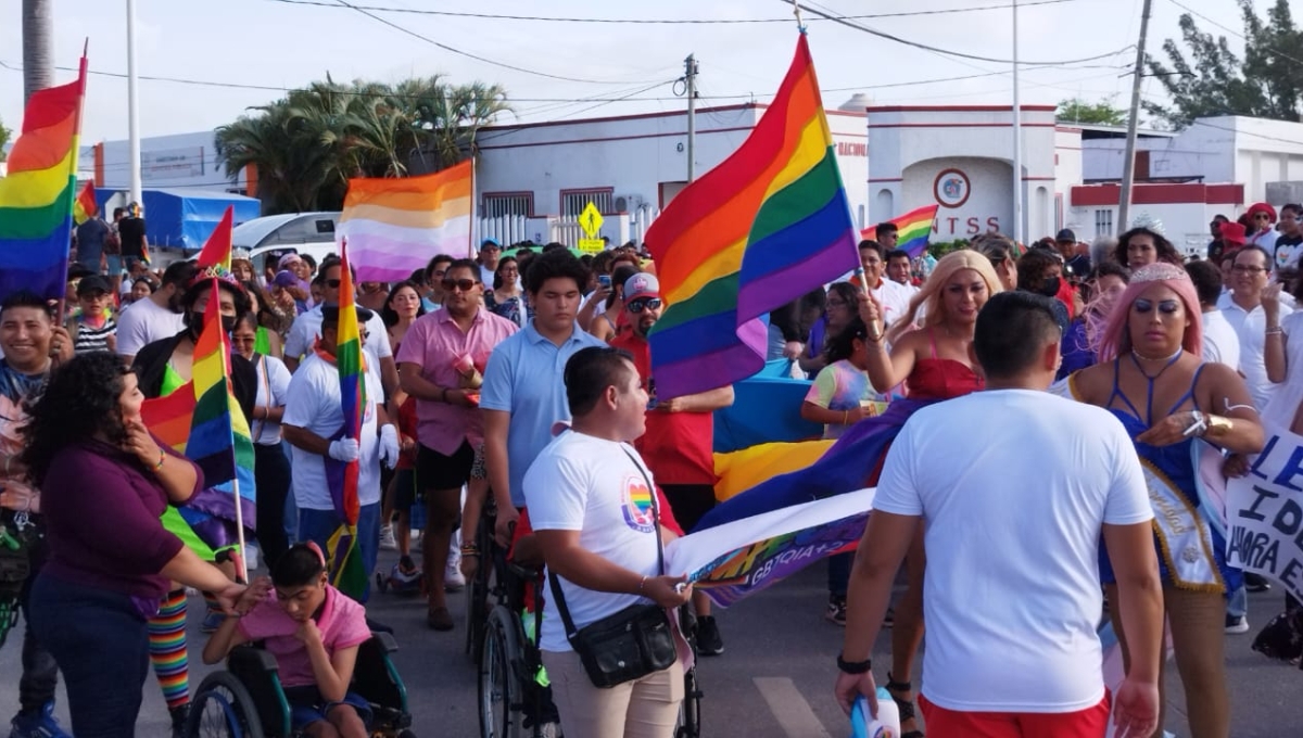 El municipio de Escárcega es la segunda vez que realiza la Marcha LGBT+