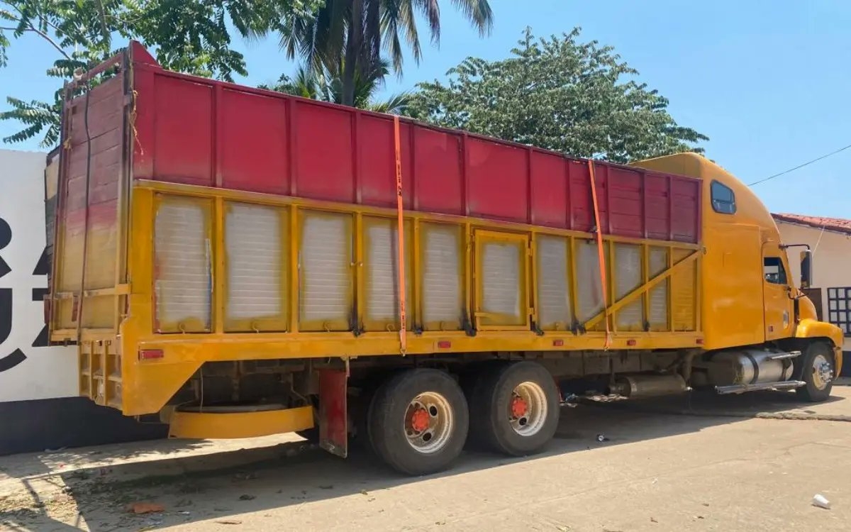 INM rescata a migrantes hacinados en camión en Veracruz