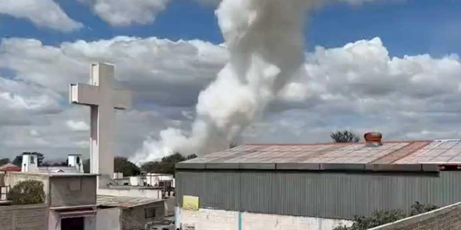 La tarde de este martes 27 de junio se registró la explosión de polvorín en un predio del municipio de Tultepec en el Estado de México.