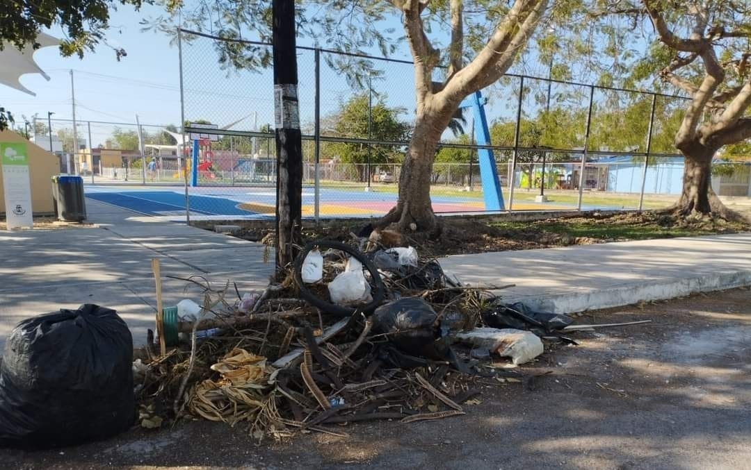 Renán Barrera ignora quejas por basurero al aire libre en el fraccionamiento del Parque en Mérida