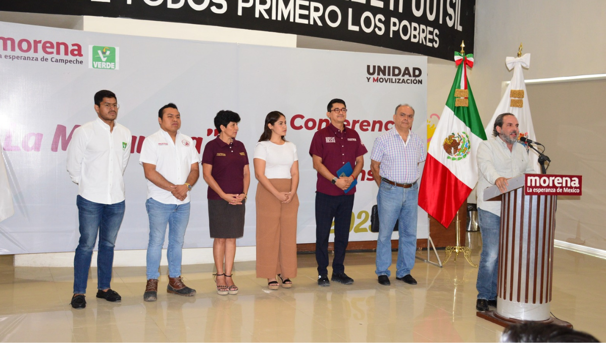Morena Campeche anuncia alianza con el PT y el Partido Verde en las elecciones de 2024