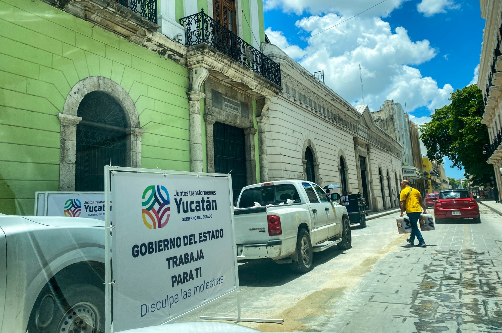 Comienzan obras en la calle 60 de Mérida por el Corredor Turístico Gastronómico