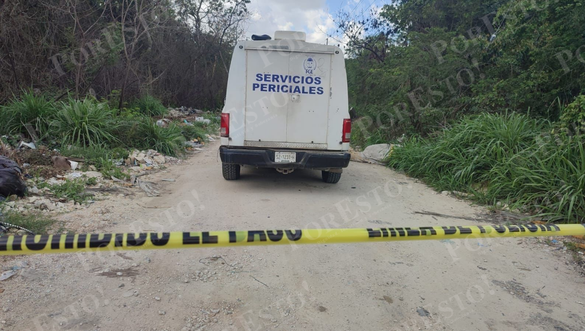 Hallan cuerpo sin vida en un camino de terracería en Cancún