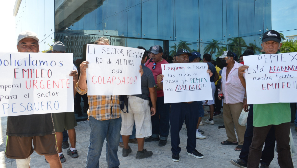 Pescadores de Campeche migran a Tampico por falta de apoyos en la veda
