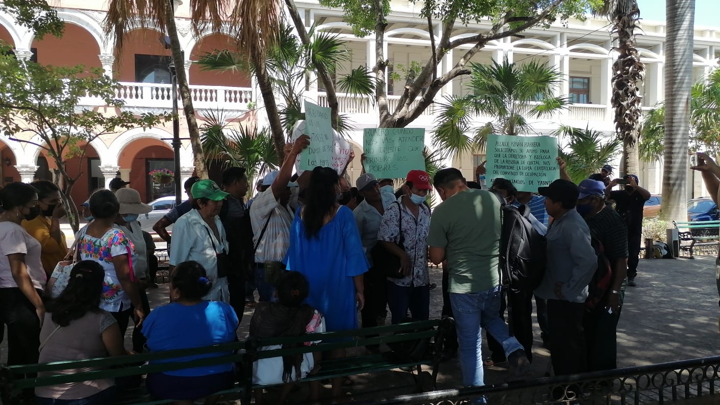 Ejidatarios de Mérida protestan contra Renán Barrera; incumple pago por expropiación en Cuxtal: EN VIVO
