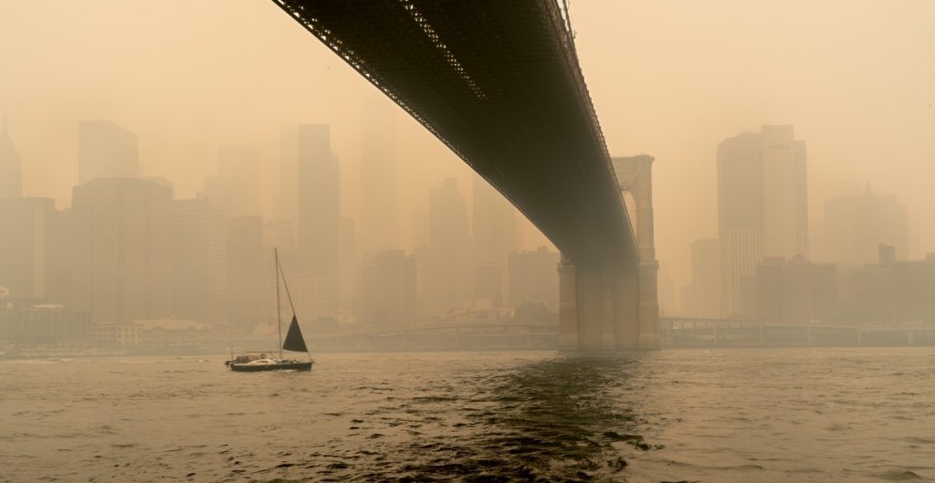 Mejora la calidad del aire en Nueva York y Washington luego de que el humo de los incendios en Canadá comenzara a disiparse