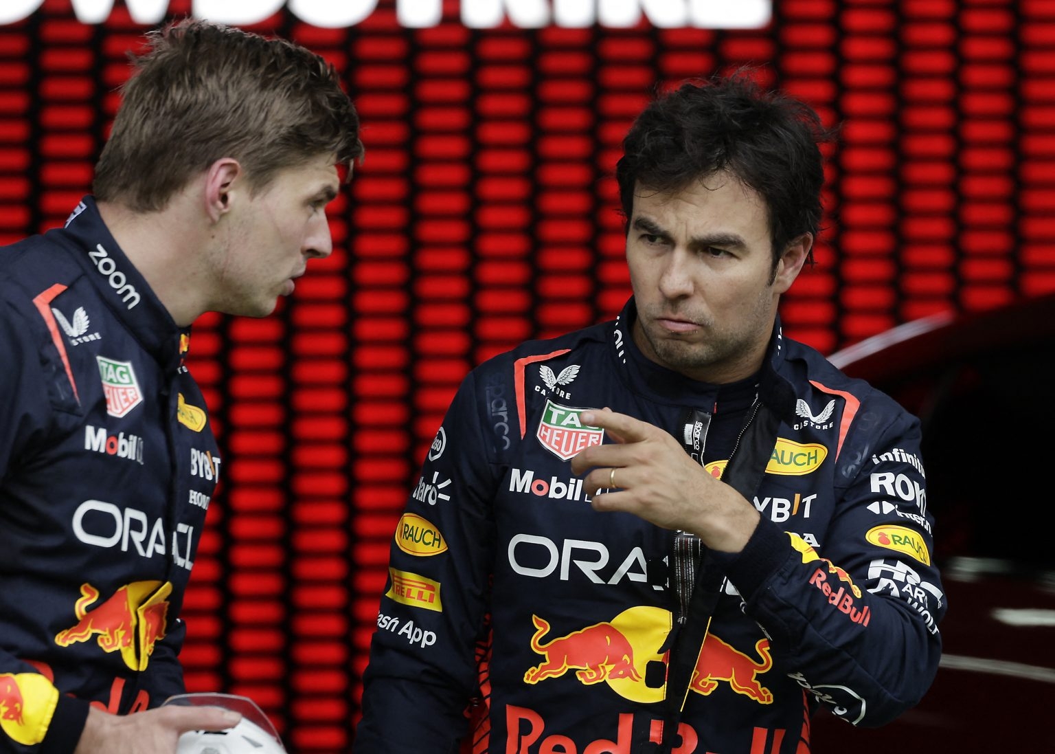 F1: 'Checo' Pérez y Max Verstappen se 'reclaman' tras batalla en sprint de GP Austria 2023
