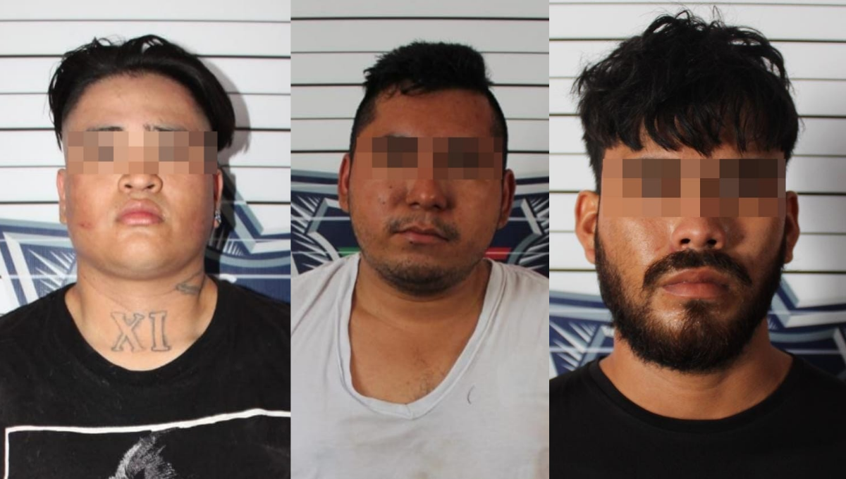 Arrestan a tres presuntos homicidas en Cancún