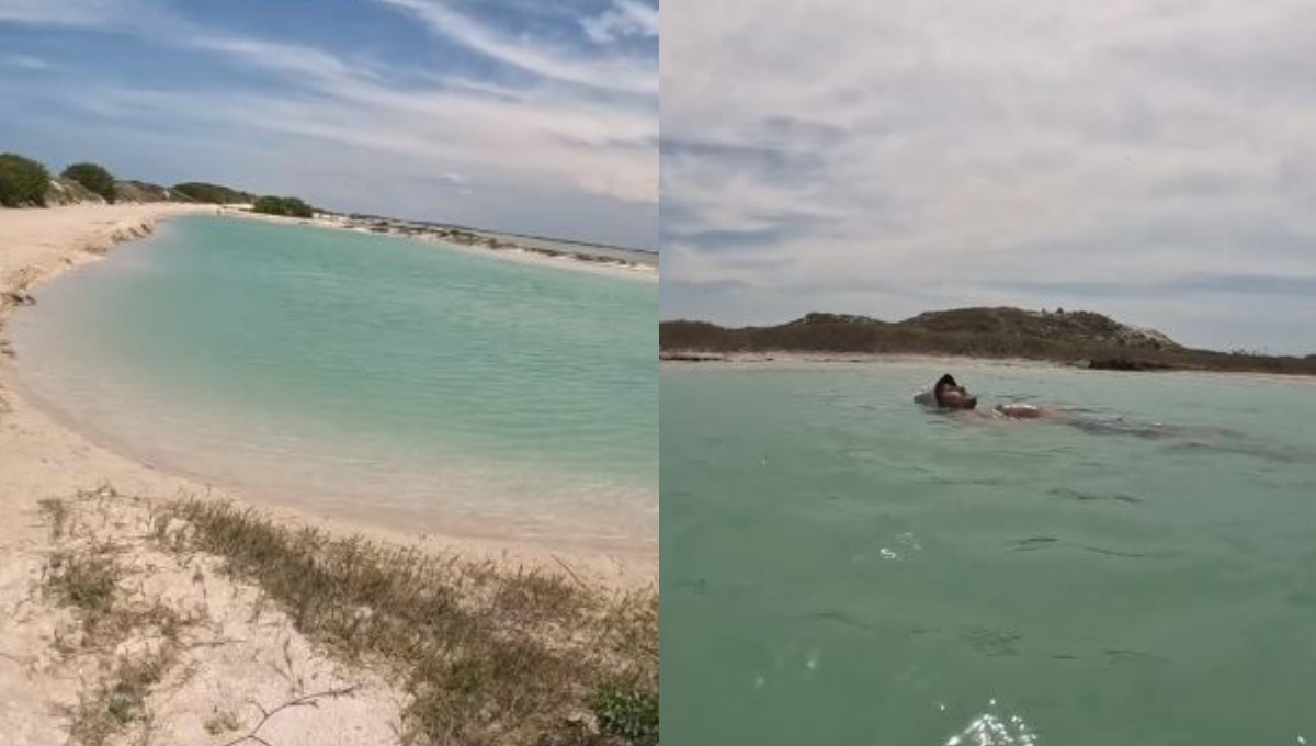 El tiktoker Óscar Morales compartió un video sobre el Mar Muerto de Yucatán