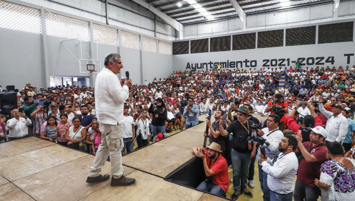 Elecciones 2024: En Ticul, Adán Augusto López resalta la revolución de conciencias que vive México