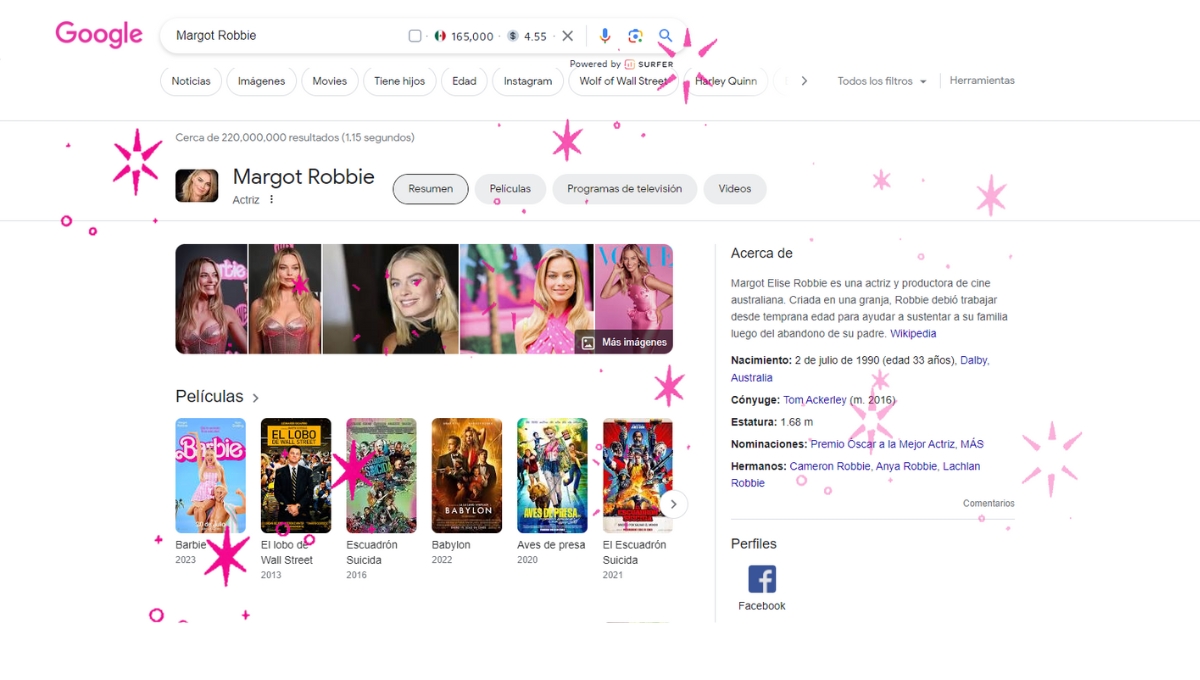 ¿Qué pasa si escribes Barbie en Google? ¡Te sorprenderás!