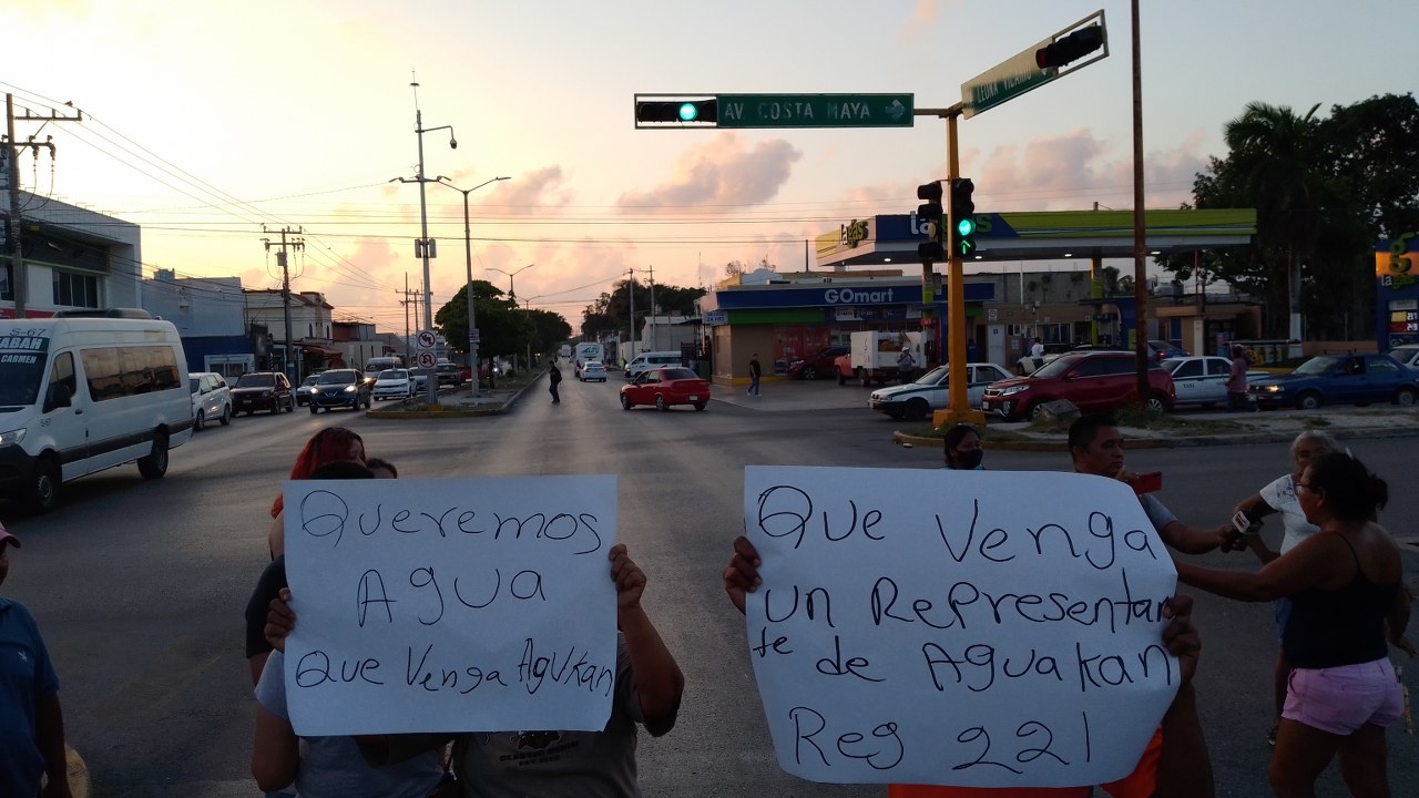 Habitantes de Cancún amenazan con tomar la Zona Hotelera por falta de agua
