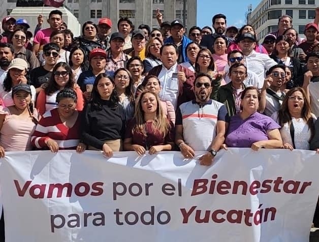 AMLO Fest 2023: Joaquín Díaz Mena encabeza contingente yucateco en el Zócalo de la CDMX