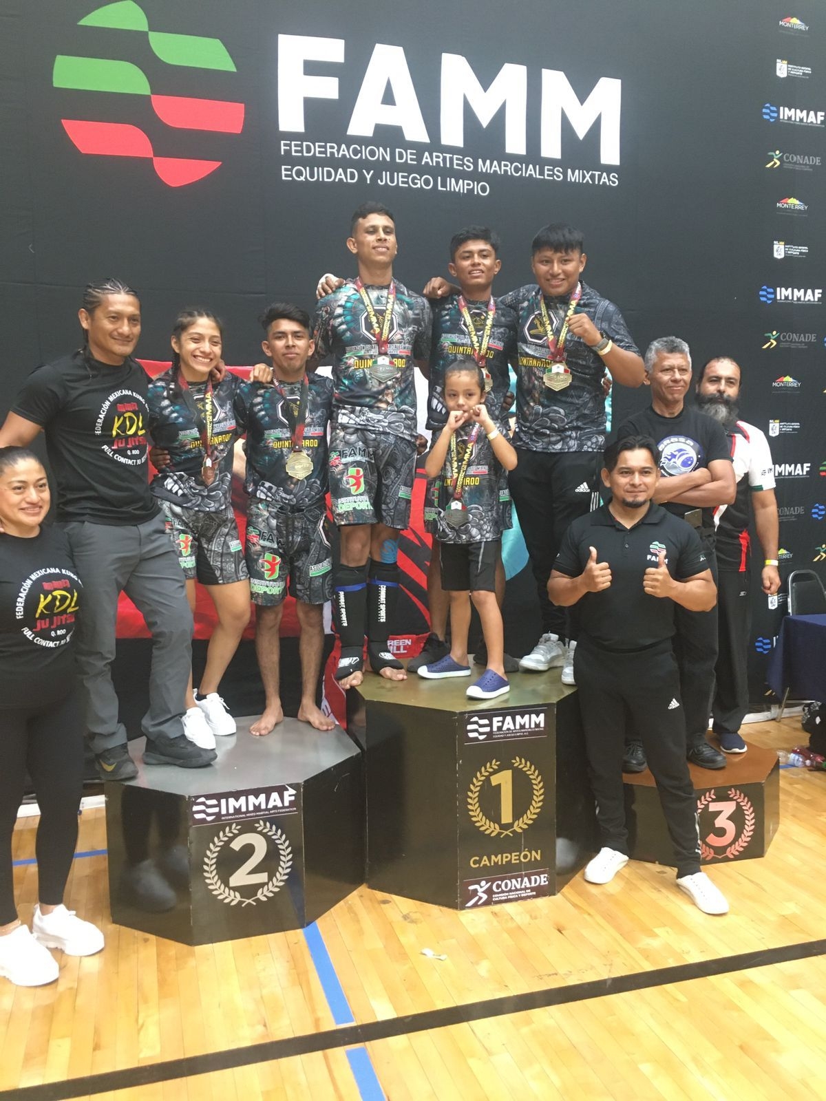 Quintana Roo gana siete metales en el Campeonato de Artes Marciales Mixtas en Monterrey