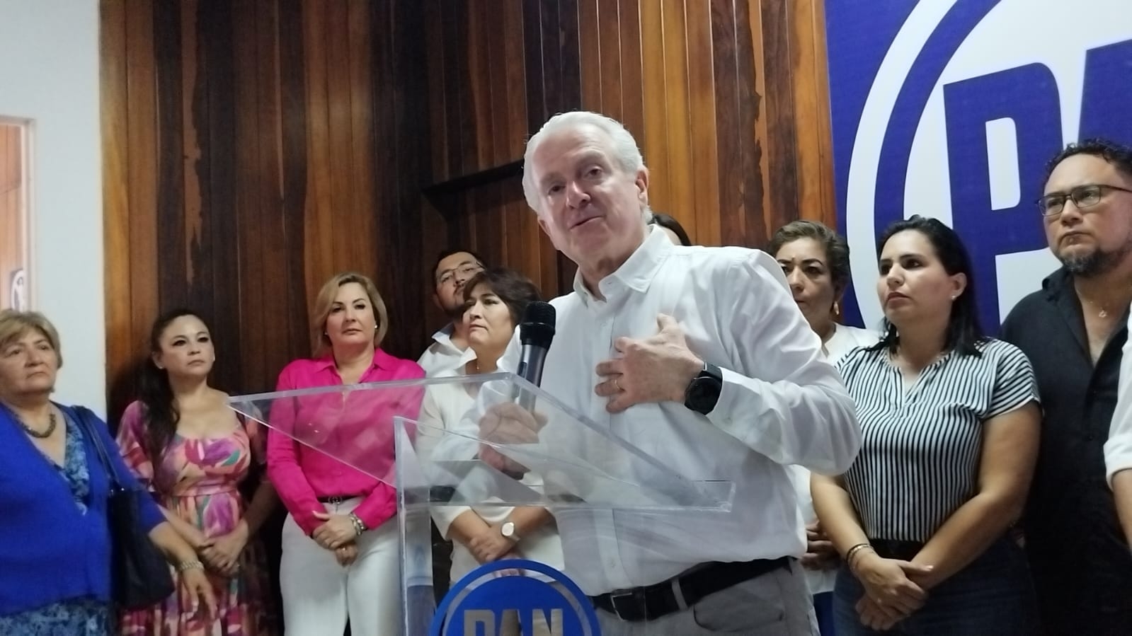 Santiago Creel se encuentra de visita en Campeche
