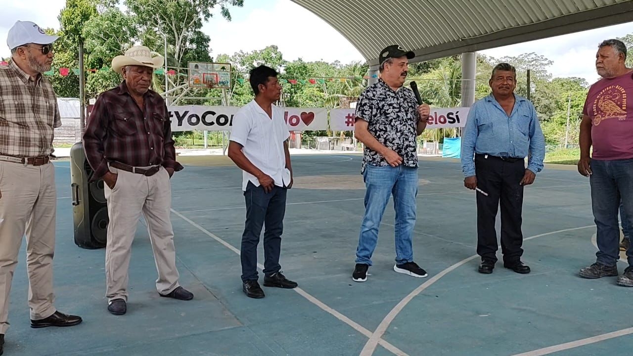 Habitantes de la Zona Limítrofe entre Q.Roo y Campeche muestran su apoyo a Marcelo Ebrard