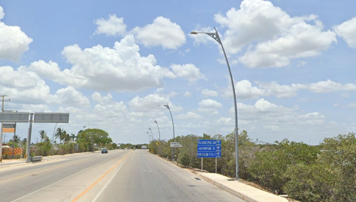 Se recomienda tomar precauciones al transitar sobre la carretera Chicxulub-Progreso