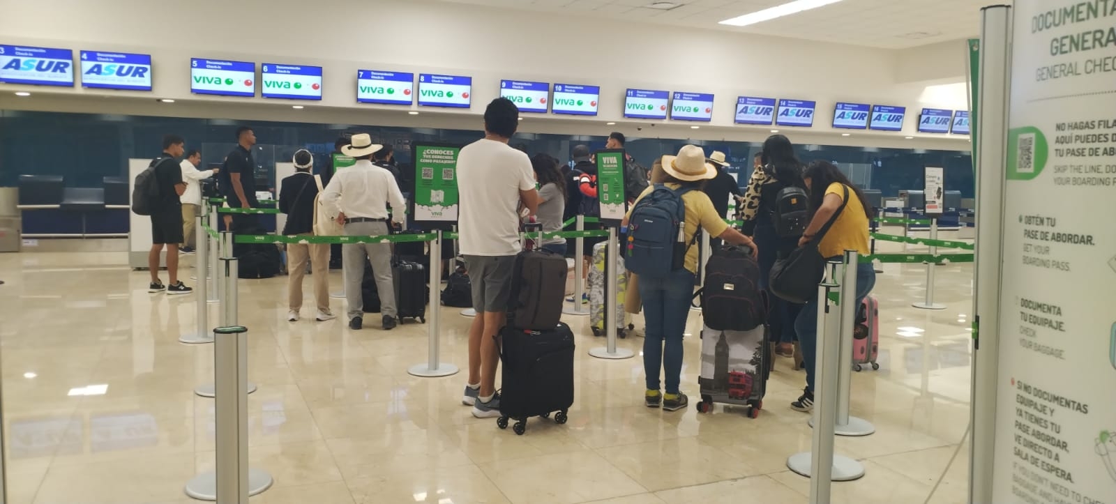 Aeropuerto de Mérida registra 15 vuelos atrasados