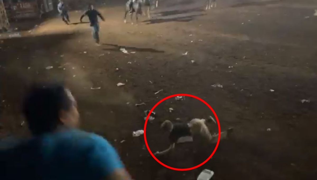 Niño cae al ruedo durante un Torneo de Lazo en Dzán, Yucatán: VIDEO