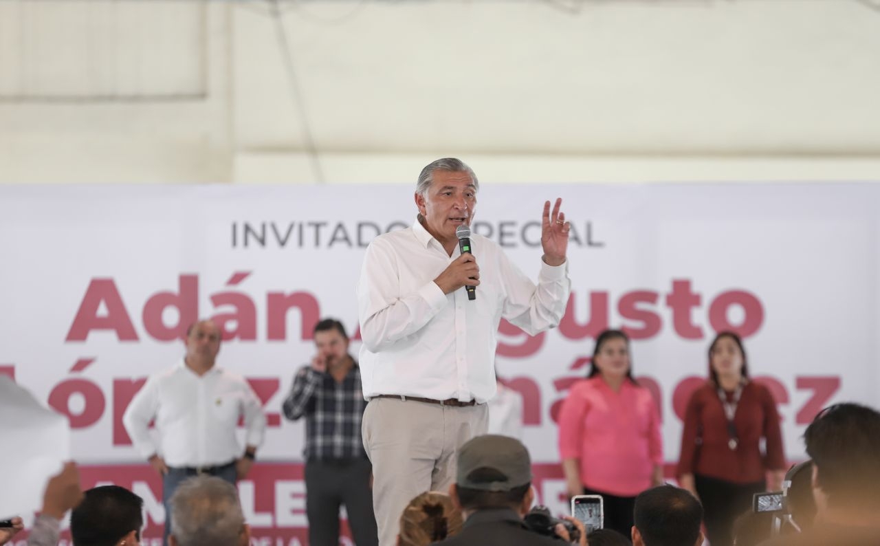 Adán Augusto López en Escárcega, Campeche: Sigue en vivo la asamblea informativa