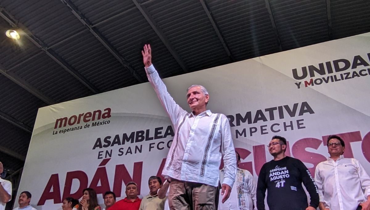 En Campeche, Adán Augusto López queda 'encantado' con simpatizantes de Morena