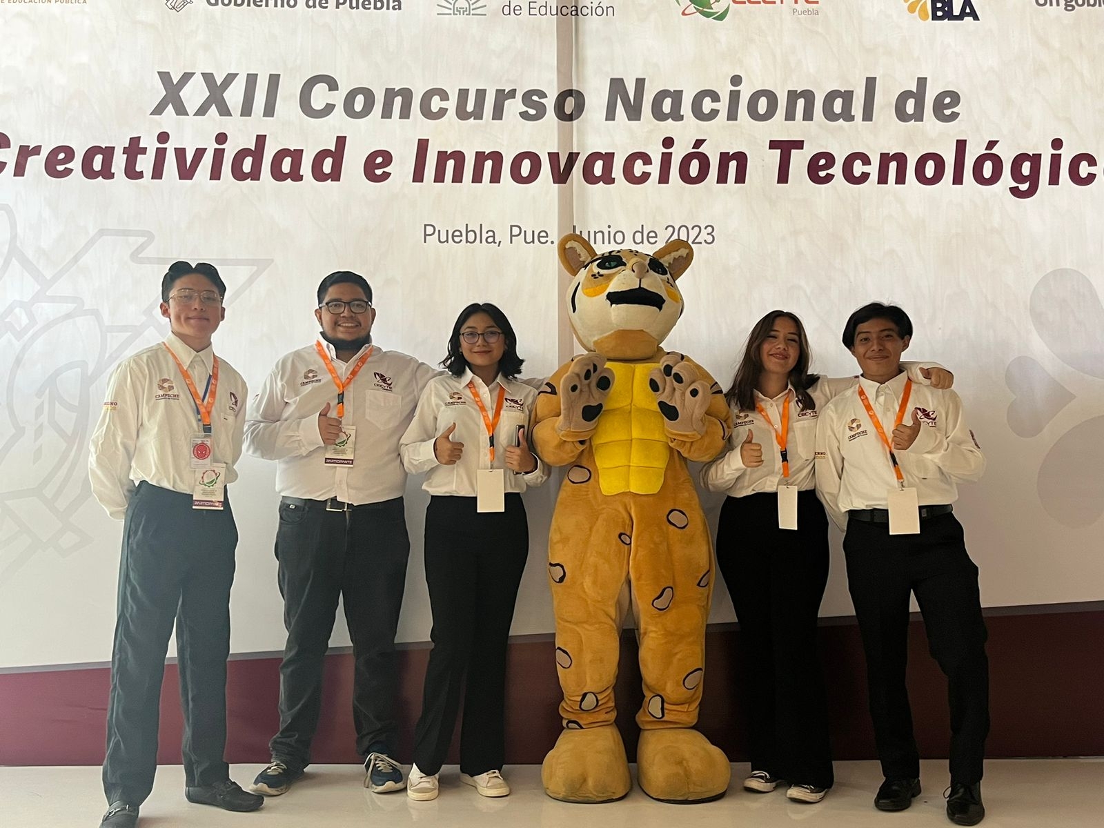 Estudiantes del Cecytec de Pomuch ganan el primer lugar en un concurso nacional de prototipos
