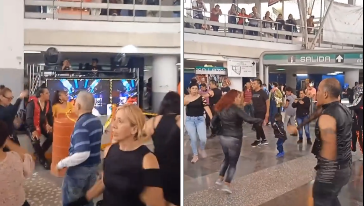 Bailarines invaden el Metro San Lazaro en la CDMX al ritmo de High Energy