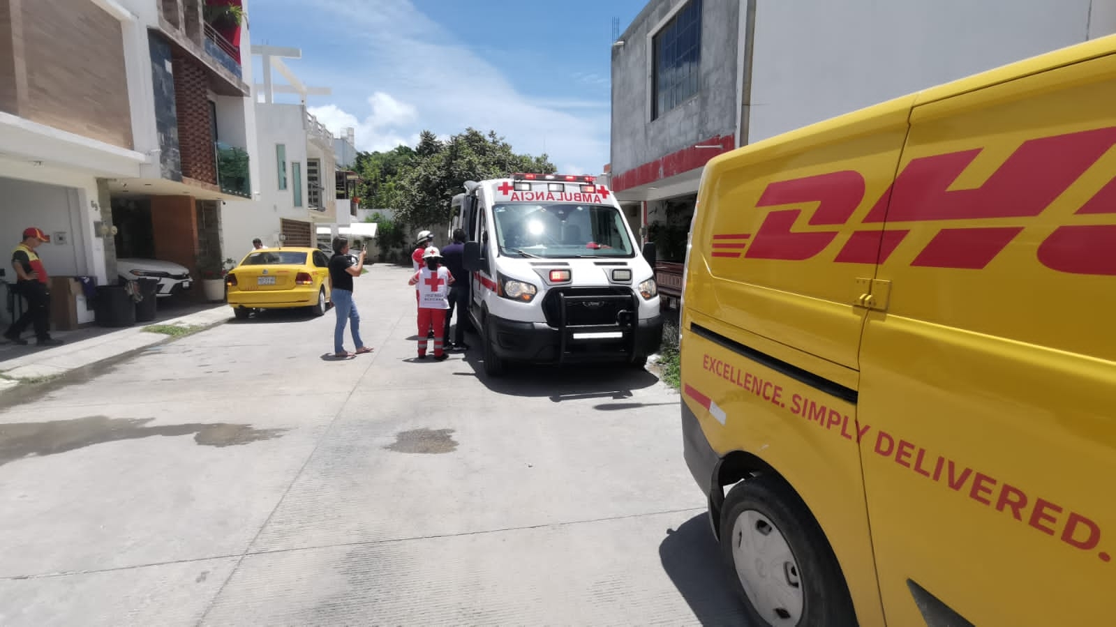 La mujer fue atendida por paramédicos en Ciudad del Carmen