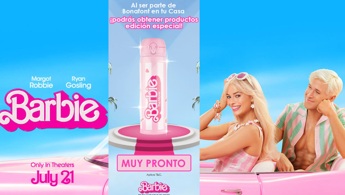 Barbie tendrá un termo especial de Bonafont. Foto: especial