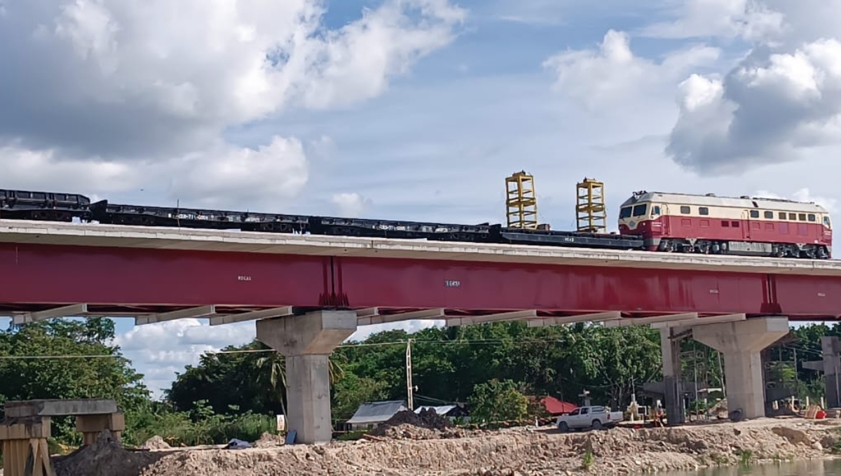 Concluyen trabajos del Viaducto elevado del Tren Maya en Candelaria