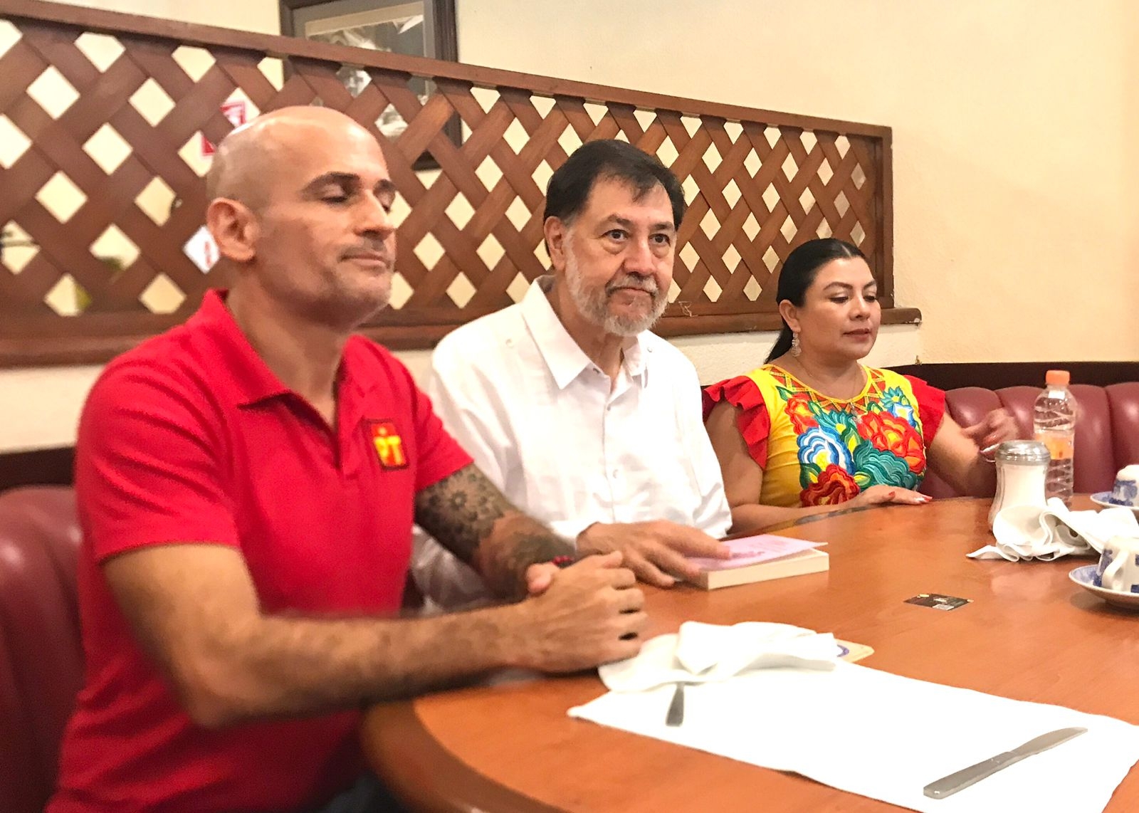 Cancún recibe a Gerardo Fernández Noroña, la primera 'corcholata' en visitar Q.Roo