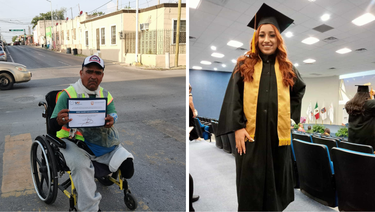 La joven se graduó como Contador Público en la universidad de Nuevo Laredo