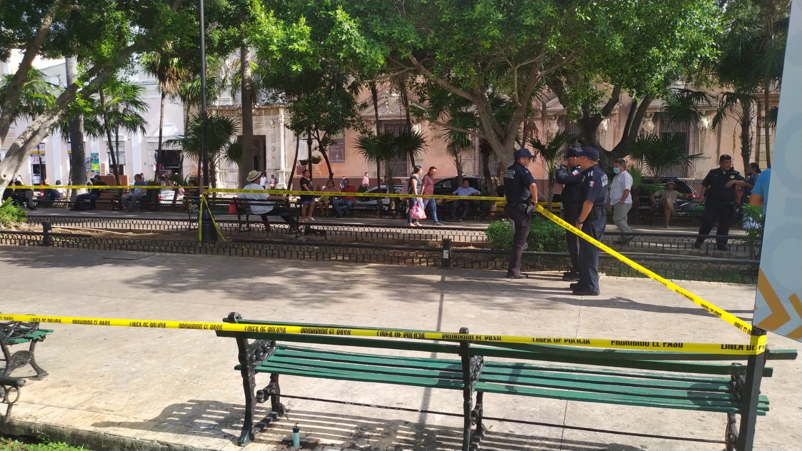 Apuñalan a un hombre en la Plaza Grande de Mérida: VIDEO