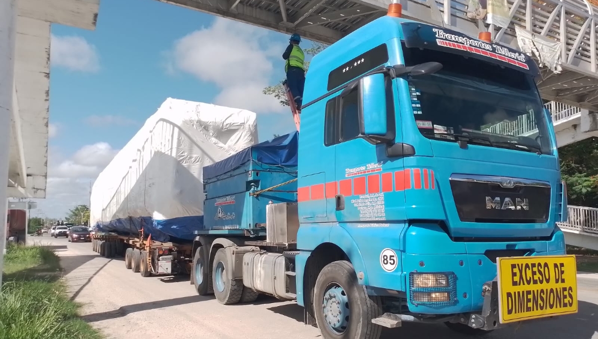 El tráiler venía custodiado de la Guardia Nacional, para evitar afectaciones