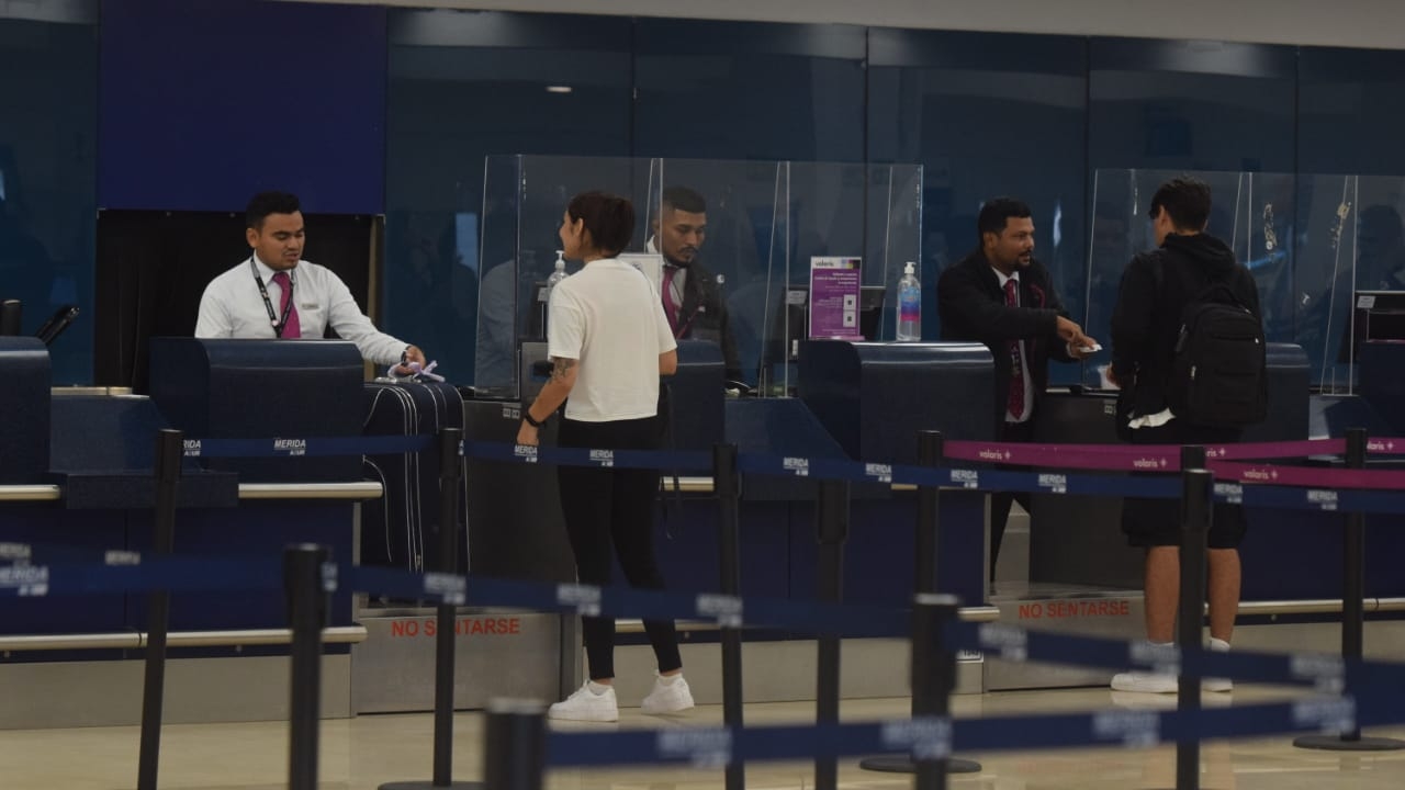 Aeropuerto de Mérida registra 29 vuelos programados para este 8 de julio