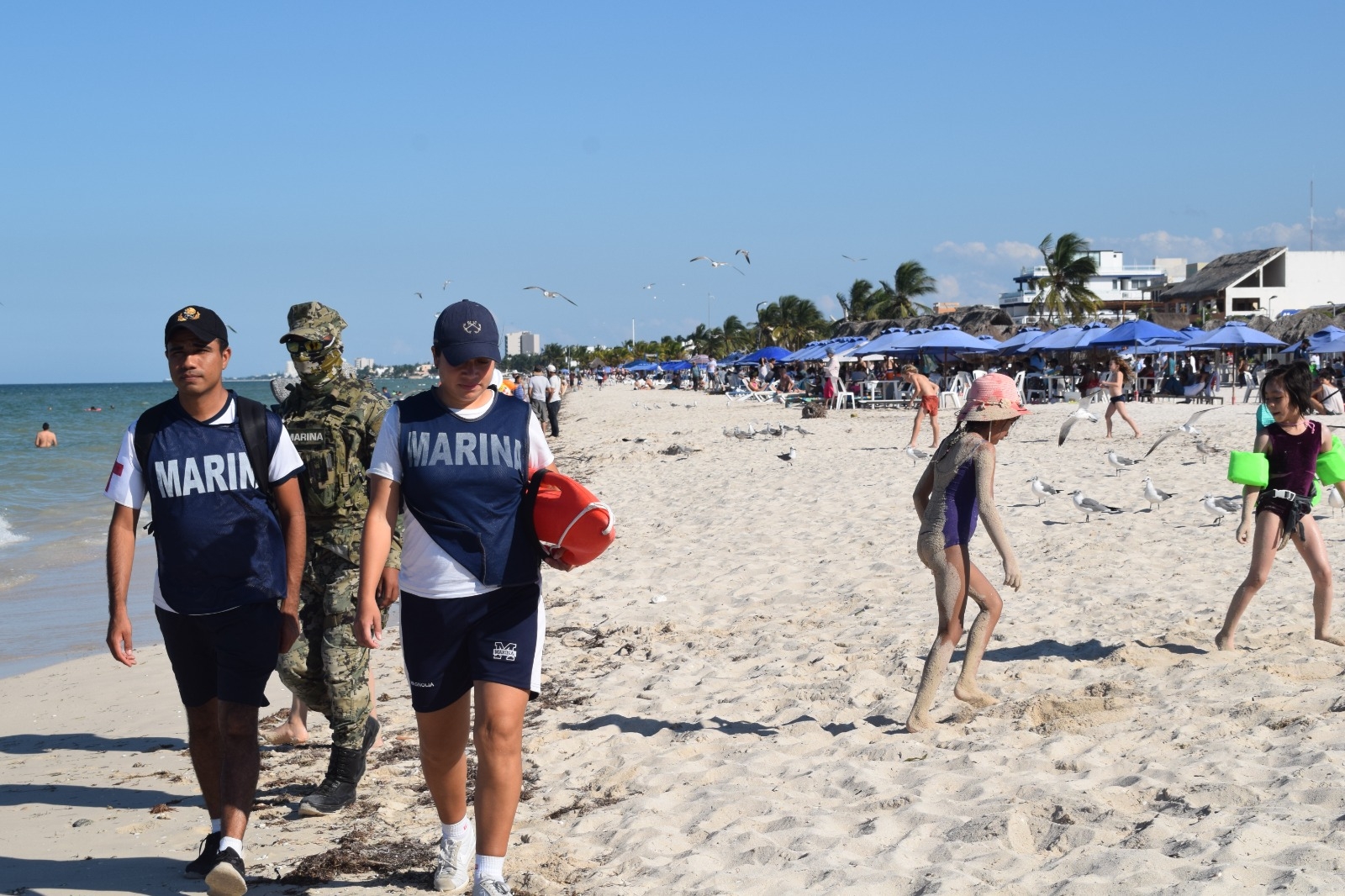 Guardia Nacional y SSP blinda a Progreso por la llegada masiva de turistas en Verano